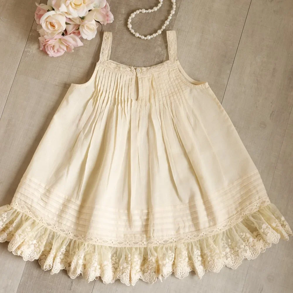 GORGEOUS Vintage Toddler Girl's Day Gown Portrait Dress Slip Size 2 Boutique NWT - Picture 5 of 9